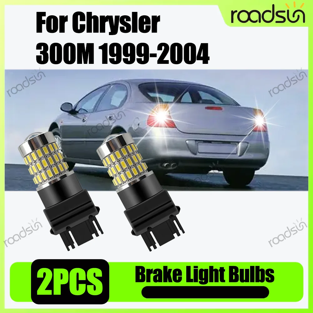 2 pçs canbus carro led luz de freio alta potência 3157 p27/7w t25 lente projetor luz para chrysler 300m 1999 2000 2001 2002 2003 2004