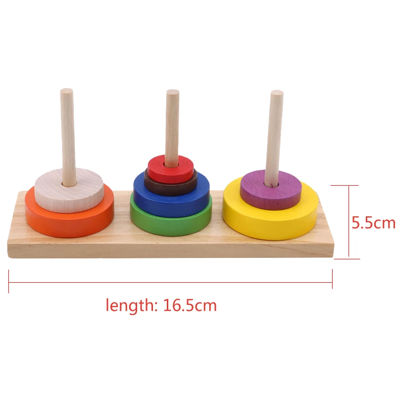 Montessori Houten Geometrische Vormen Puzzel Sorteren Math Bricks Voorschoolse Leren Educatief Spel Baby Peuter Speelgoed Voor Kinderen