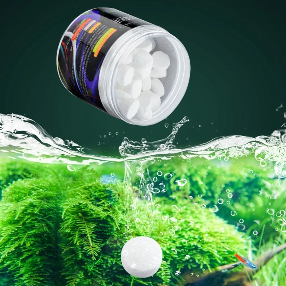 CO2 Tablet Carbon Dioxide Diffuser for Water Carbon Dioxide Diffuser for Water Plant Grass Fish Aquarium Water Plant