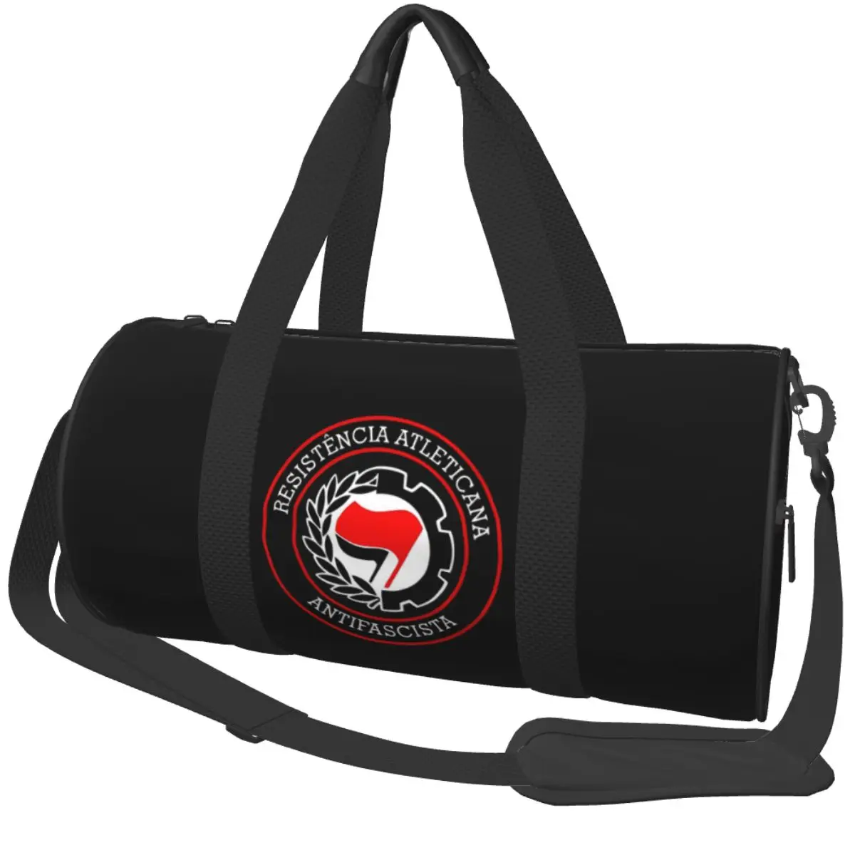 

Antifa Anarcho-Communist Flag (2) Sport Bags Large Gym Bag Outdoor Men Women Pattern Handbag Travel Training Cute Fitness Bag