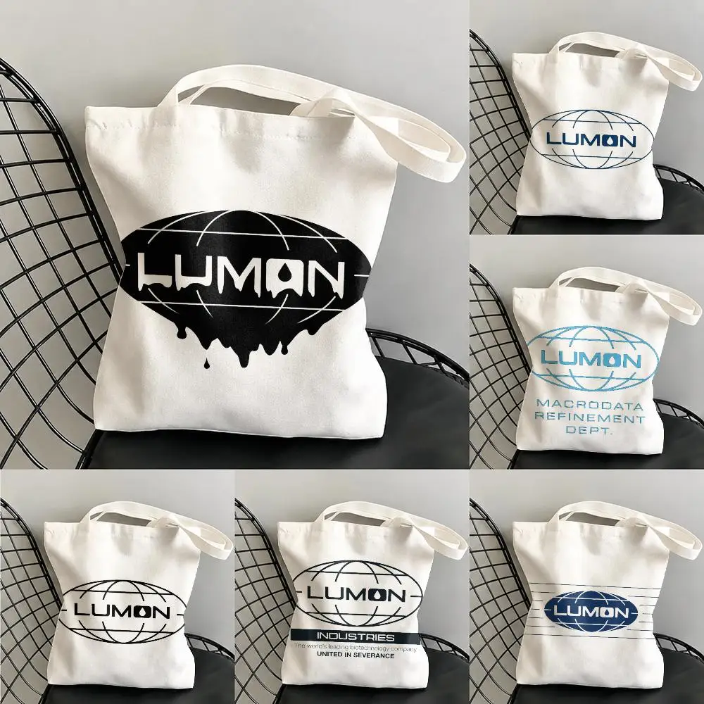 L-LuMon S-SeveRance Storage Bags Canvas Double-Sided Print Beach Bag Durable Handbag Shoulder Travel Bag Gift