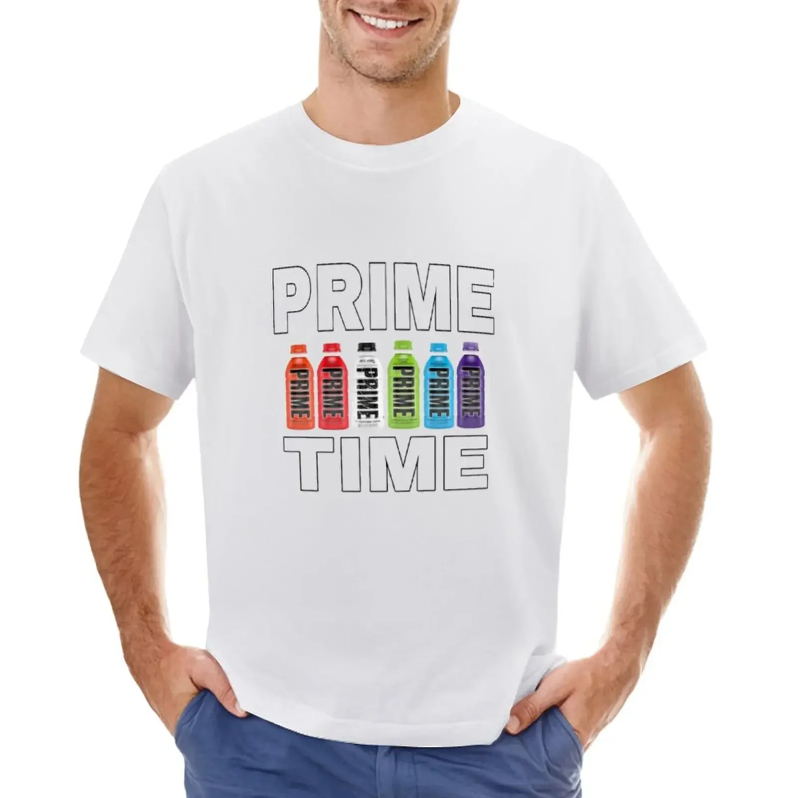 prime hydration drink T-shirt sports fans oversized mens graphic t-shirts anime