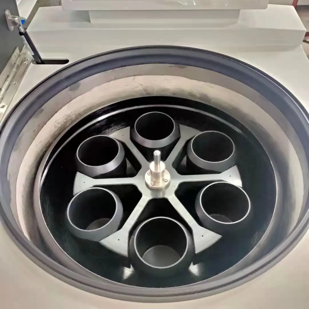 6 × 1000 مل جهاز طرد مركزي للبنك قائم على الأرض 6000 دورة في الدقيقة فصل 6000 مل جهاز طرد مركزي مبرد