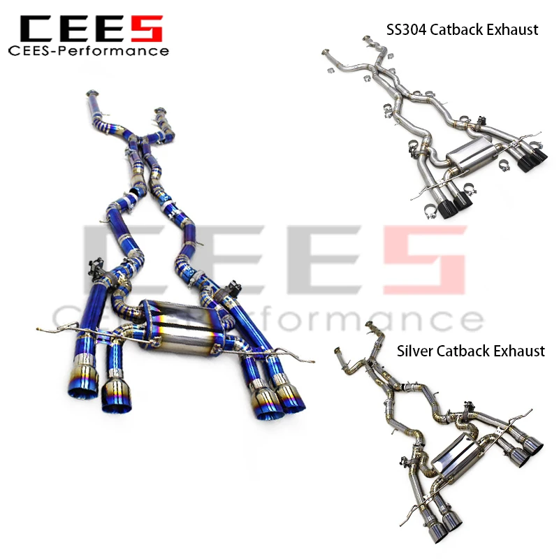 

cees Catback Exhaust System Performance Racing Escape Exhaust Pipes Valvetronic Muffler for BMW M2 G87 2023+ Assembly