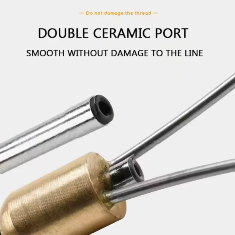 1pc Bi-Ceramic Tip Bobbin Holder, Heavy Bullet Head Flies Lure Tying Thread Holder Tool, Fishing Hook Jig image 4