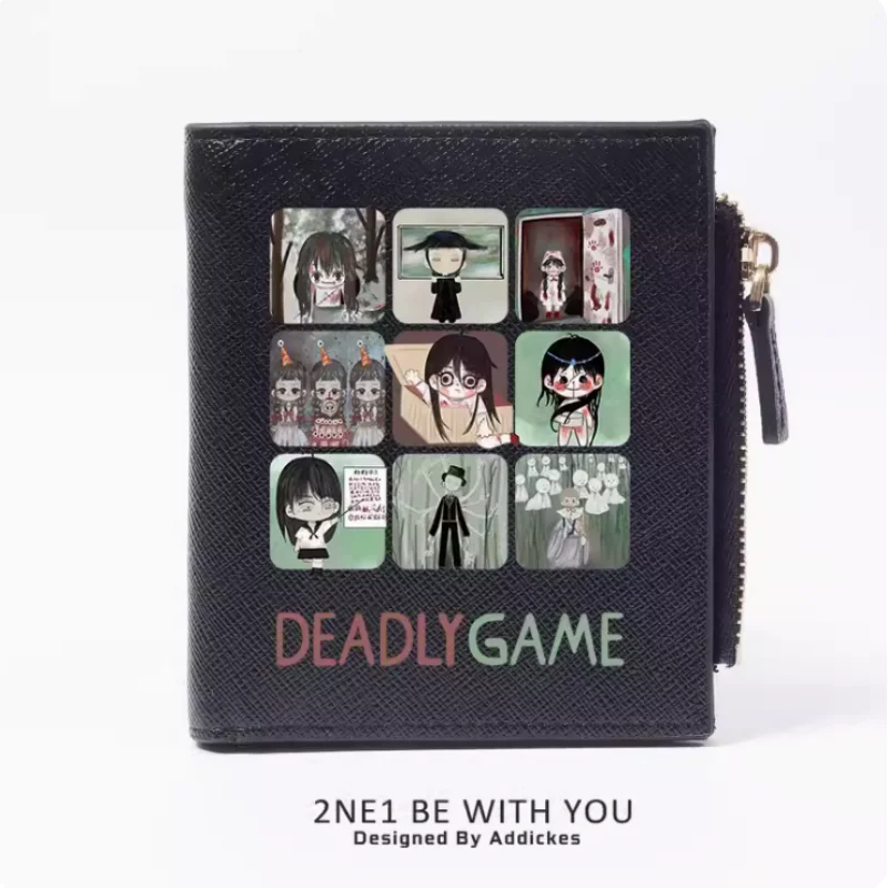 Anime Deadly Game  Zipper Wallet Fold Bag Multi Card  Coin Pocket Holder Fashion Kids Wallets Gift