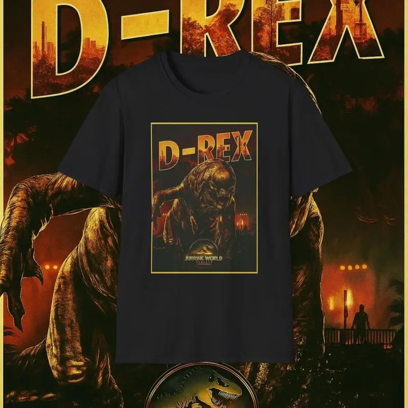 Jurassic World Rebirth D-Rex Unisex Softstyle T-Shirt Tee
