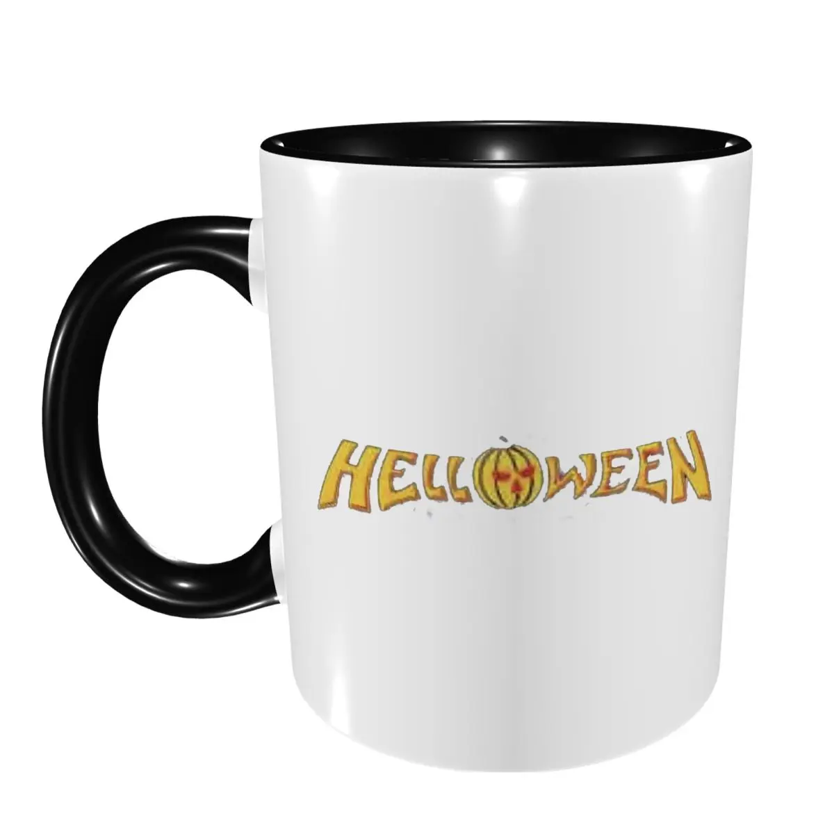 

Helloween Rock Band Mug Funny Ceramic Coffee Cups Tea Mugs Milk Cup Drinkware Gift for Woman Man