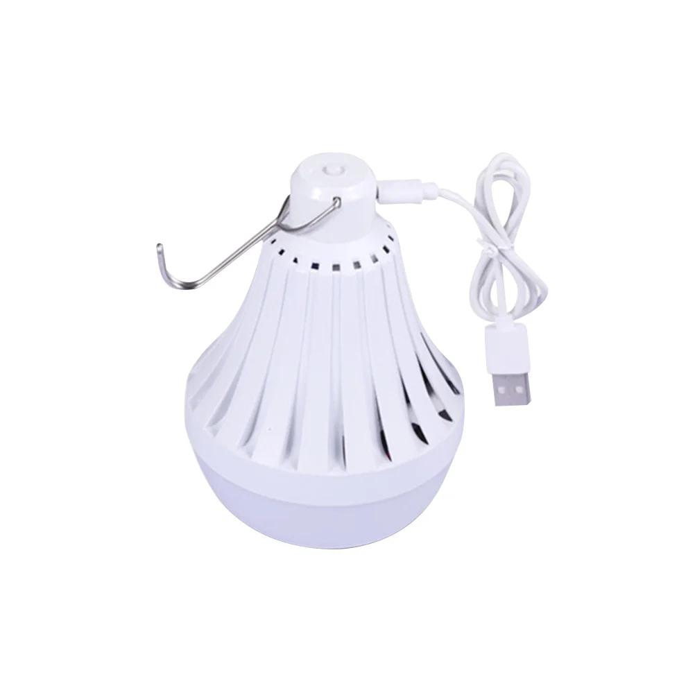 

USB Rechargeable 9W LED Portable Camping Light Emergency Bulb Hook for Hiking Fishing Backpacking Outdoor Indoor