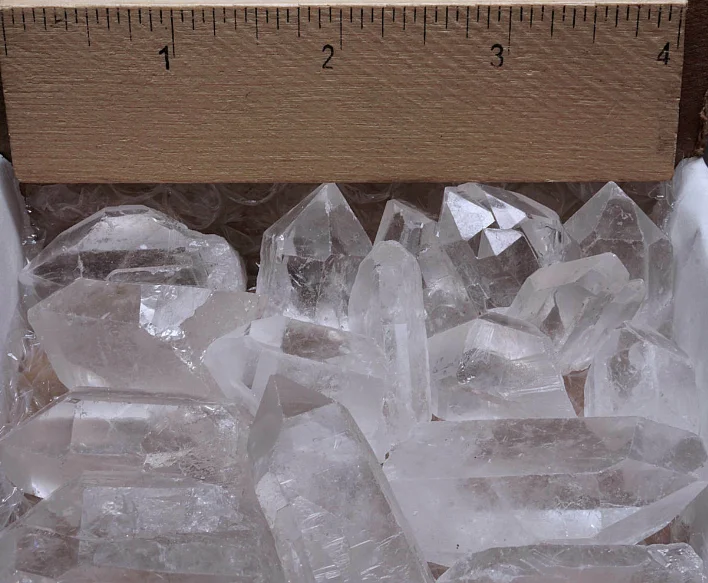 Quartz Crystal Collection 1/2 LB Natural Clear Points MEDIUM Stones