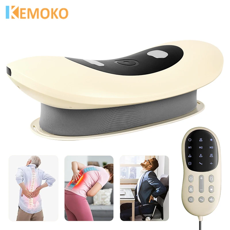 

Electric Curved Lumbar Spine Massager Lumbar Vibration Waist Massage Instrument Waist Spine Support Back Massage Intelligent