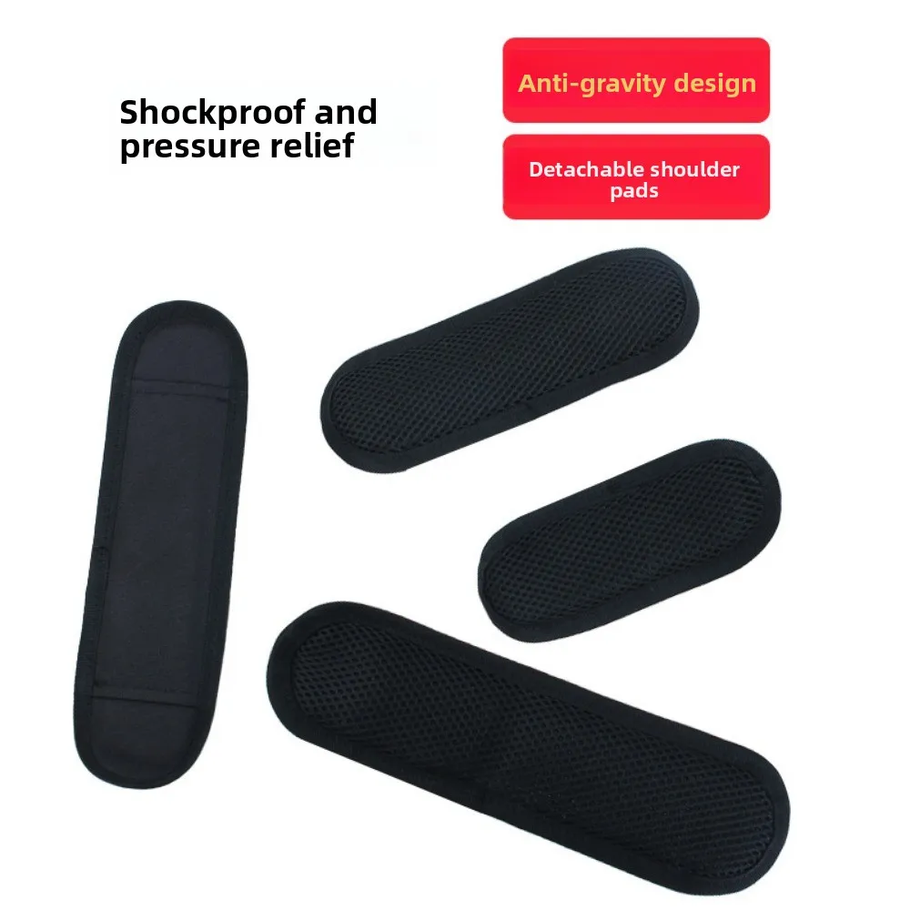 New Detachable Breathable Shoulder Strap Pad Decompression Black Outdoor Non Slip Cushion Backpack Shoulder Bag Cushion