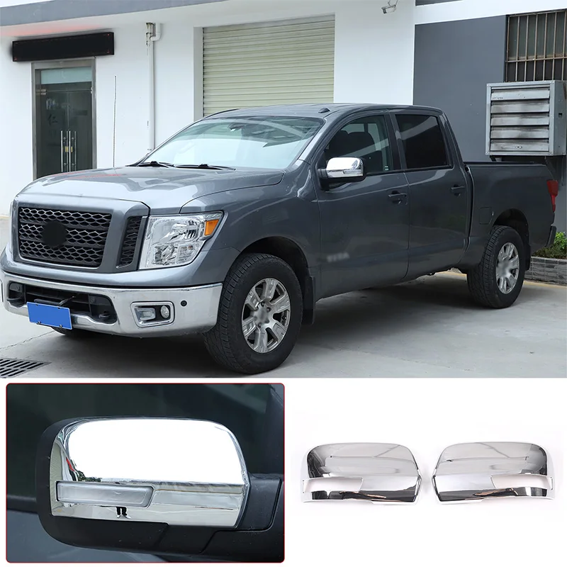 

For Nissan Titan 2016-2023 car modification exterior rearview mirror cover ABS (small model) available in multiple colors