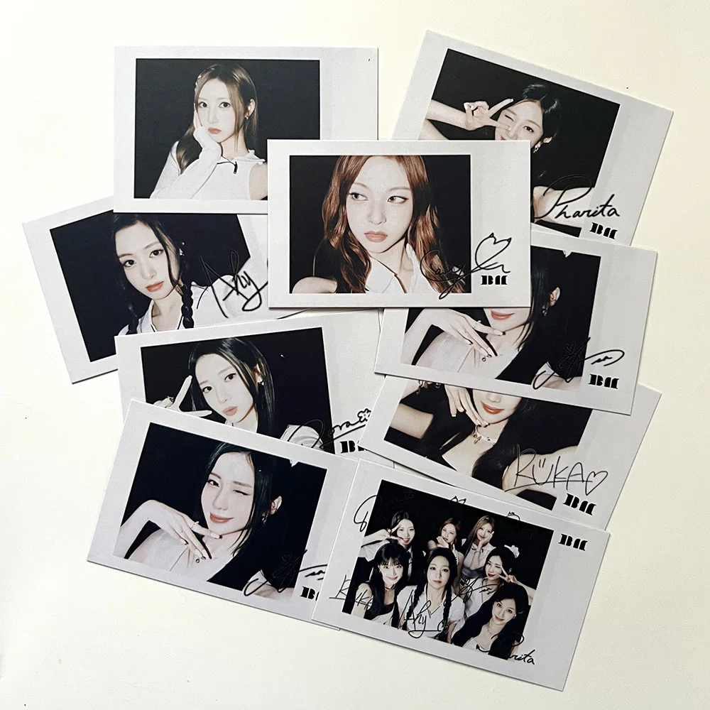 

Kpop Babymonster Photocard 8pcs/Set Double Sides Printing Matte Film Retro Korean Style LOMO Card RUKA RAMI Fans Collection