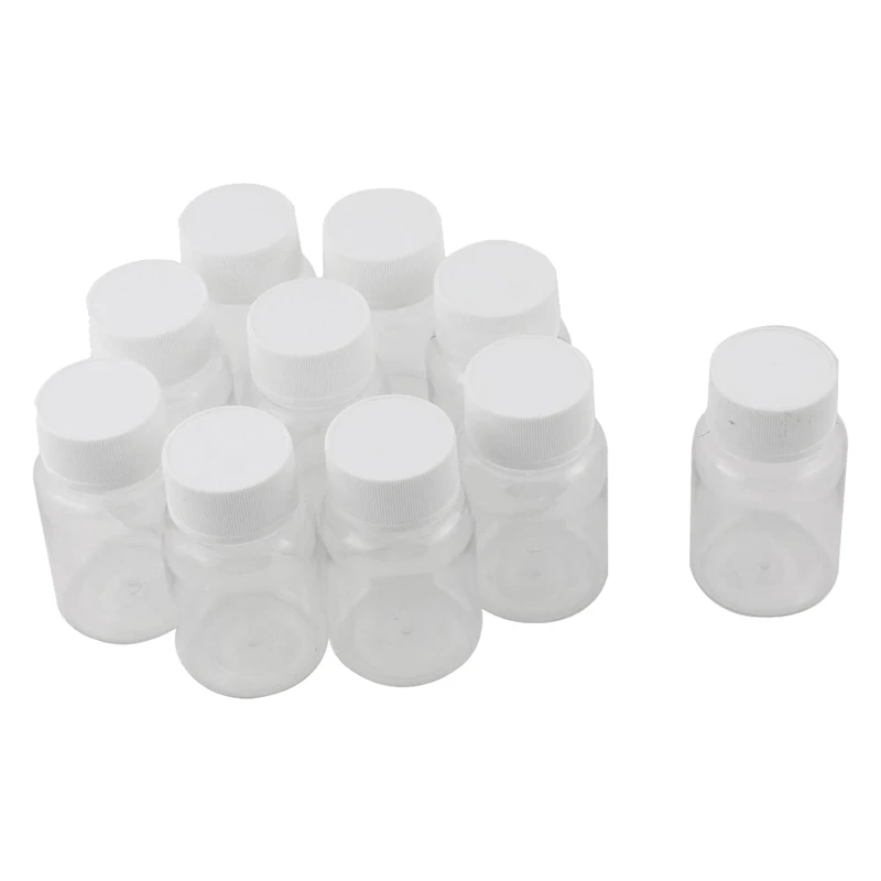 

100Pcs Refillable Bottles 15Ml Plastic PET Clear Empty Seal Bottles Container With Screw Cap Durable Easy To Use