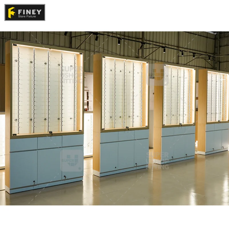 custom.Factory Supply Floor Standing Sunglasses Shop Eyeglass Glasses Display Showcase Cabinet Optical Display Cabinets