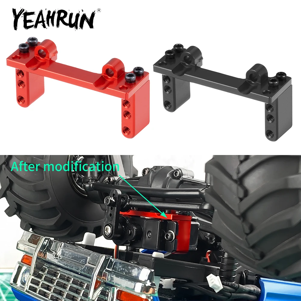 YEAHRUN Aluminum Alloy Servo Mount for FMS FCX24M Wagon Smasher V2 Chevrolet K5 1/24 RC Car Truck Model Upgrade Parts