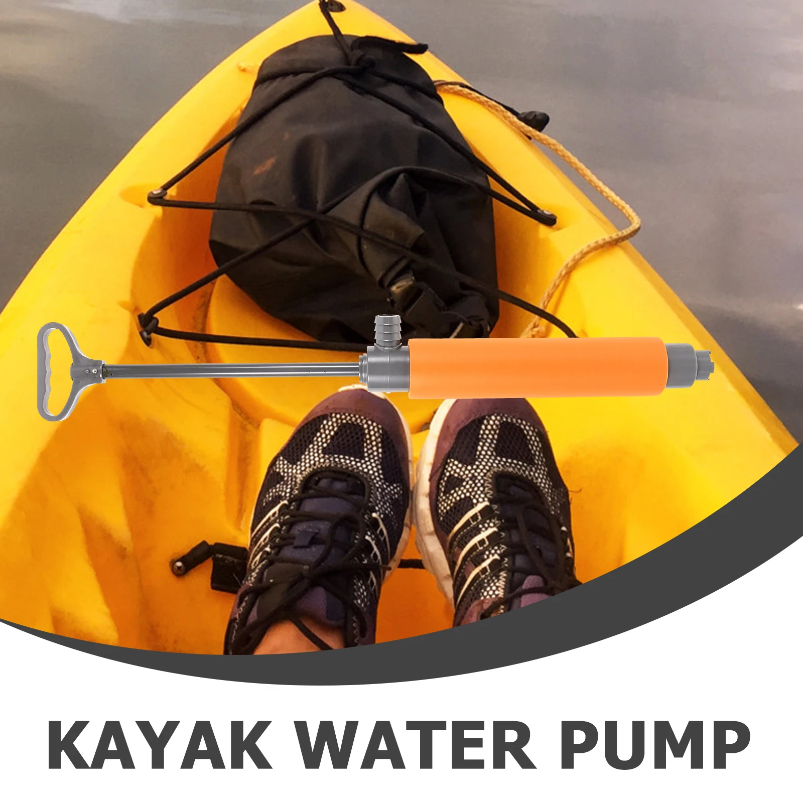 

1Set Kayak Bilge Pump Portable Manual Water Pump Ergonomic Handle Fast Drain Kayak Accessory Canoe Supplies Canoe Accessories