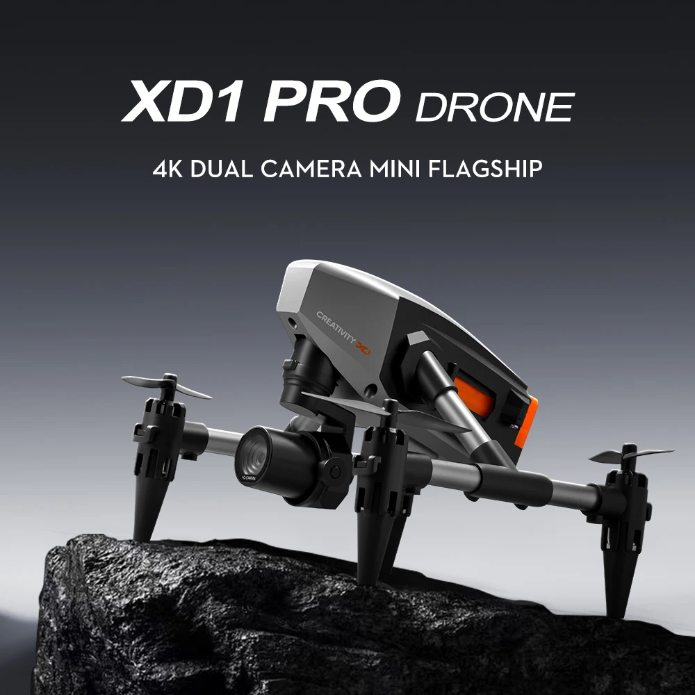 XD1 mini Drone Aluminium 8k Aerial Video Camera Optical Flow Fixed Height Quadcopter 360° Flip RC Dron for Kids Toys Boy