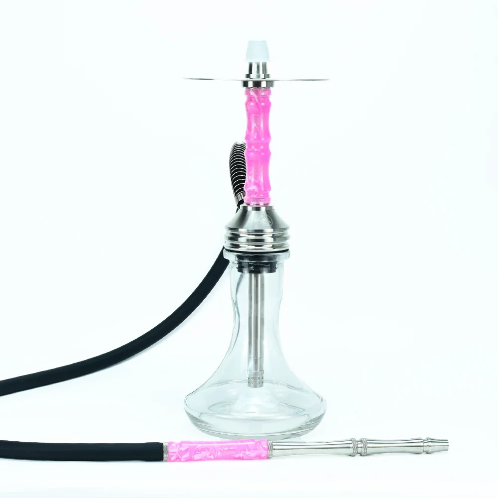 Wolfcoolvape design Hookah Shisha Set 316ss resin pink ,shisha pipe water pipe ,Hubbly Bubbly Hookah nargile for Hookah bars