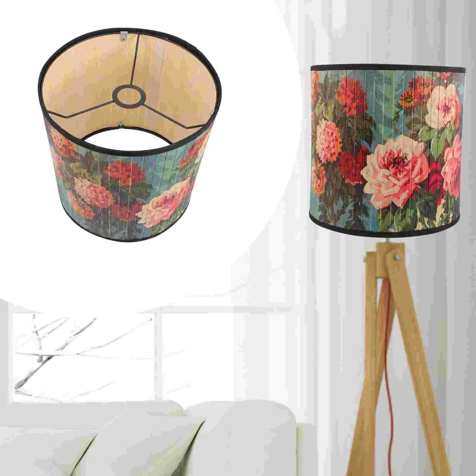 

Lamp Shades for Floor Lamps Decorations Decorative Lampshade Desk Retro Delicate Pattern Cover