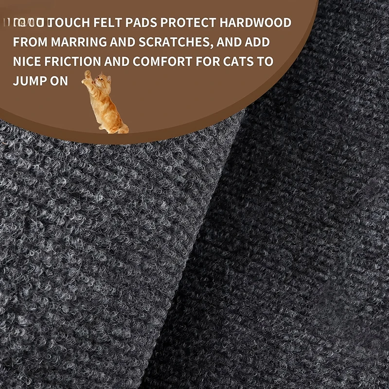 Selbstklebende Katzenkratzmatte, zuschneidbarer Katzenkratzteppich, Eckwand, Katzensofa, Möbelschutz (einschließlich 10 Fixierer) – Detail 8