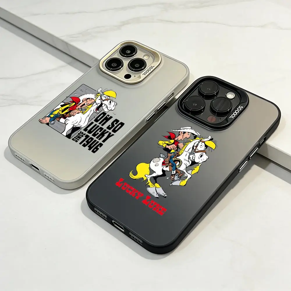 Phone Case Premium phone case for iPhone 16/15/14/13/12/17 Pro Max Plus, lightweight and drop-proof. L-Lucky Luke