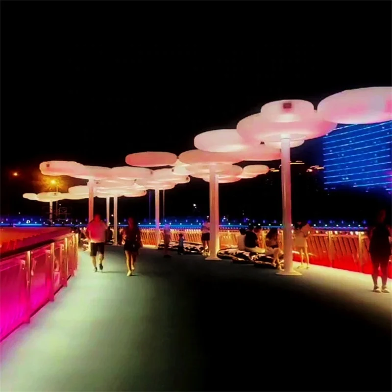 

RGB Led Cultural Travel Large Cloud Light Park Scenic Area Outdoor Waterproof Decorative Light Corridor Colorful Modeling Lights