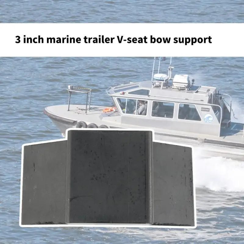 M76E Stoßdämpfende Gummi-V-förmige Stützrolle 3 Zoll für stabilen Bootstransport – Detail 4