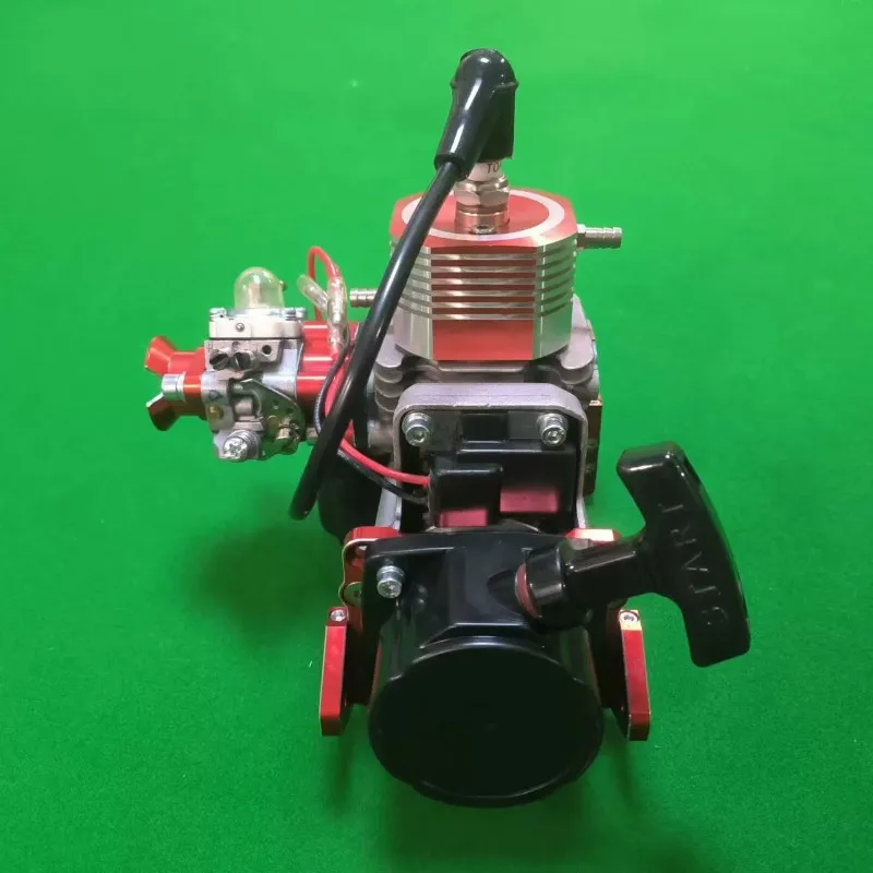 29CC Water Cooled Engine Model Single Cylinder Metal Two Stroke Internal Combustion Engine with Clutch Desktop Toy