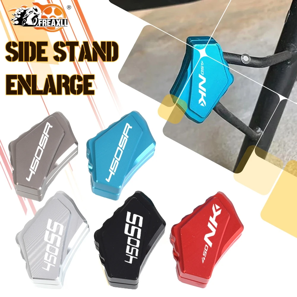 Motorcycle For CFMOTO 450SR 450SS 450NK 450 SR SS NK 2022 2023 2024 2025 Kickstand Side Stand Enlarger Column Auxiliary Bracket