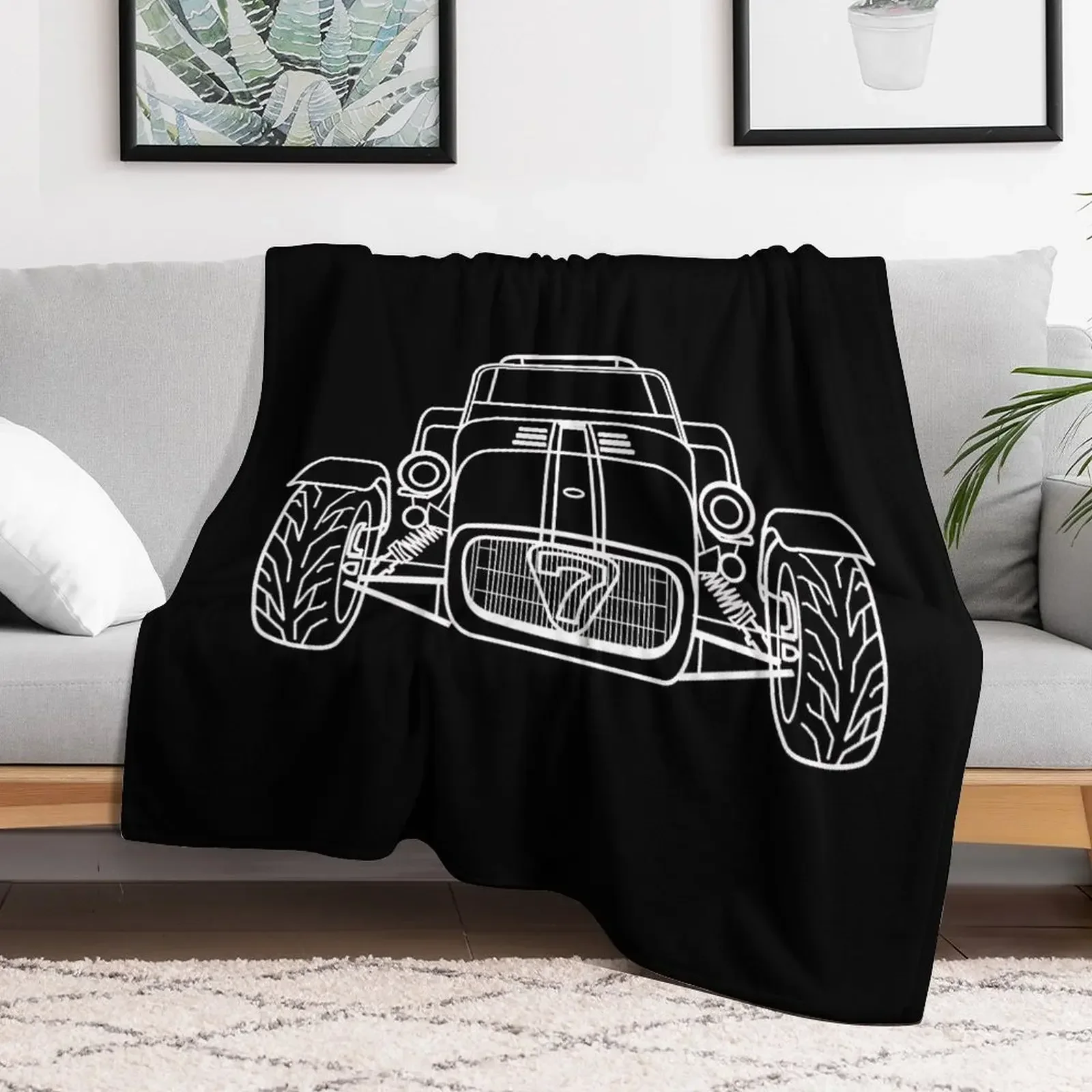 Caterham Super 7 Throw Blanket Hairy Fashion Sofas Blankets