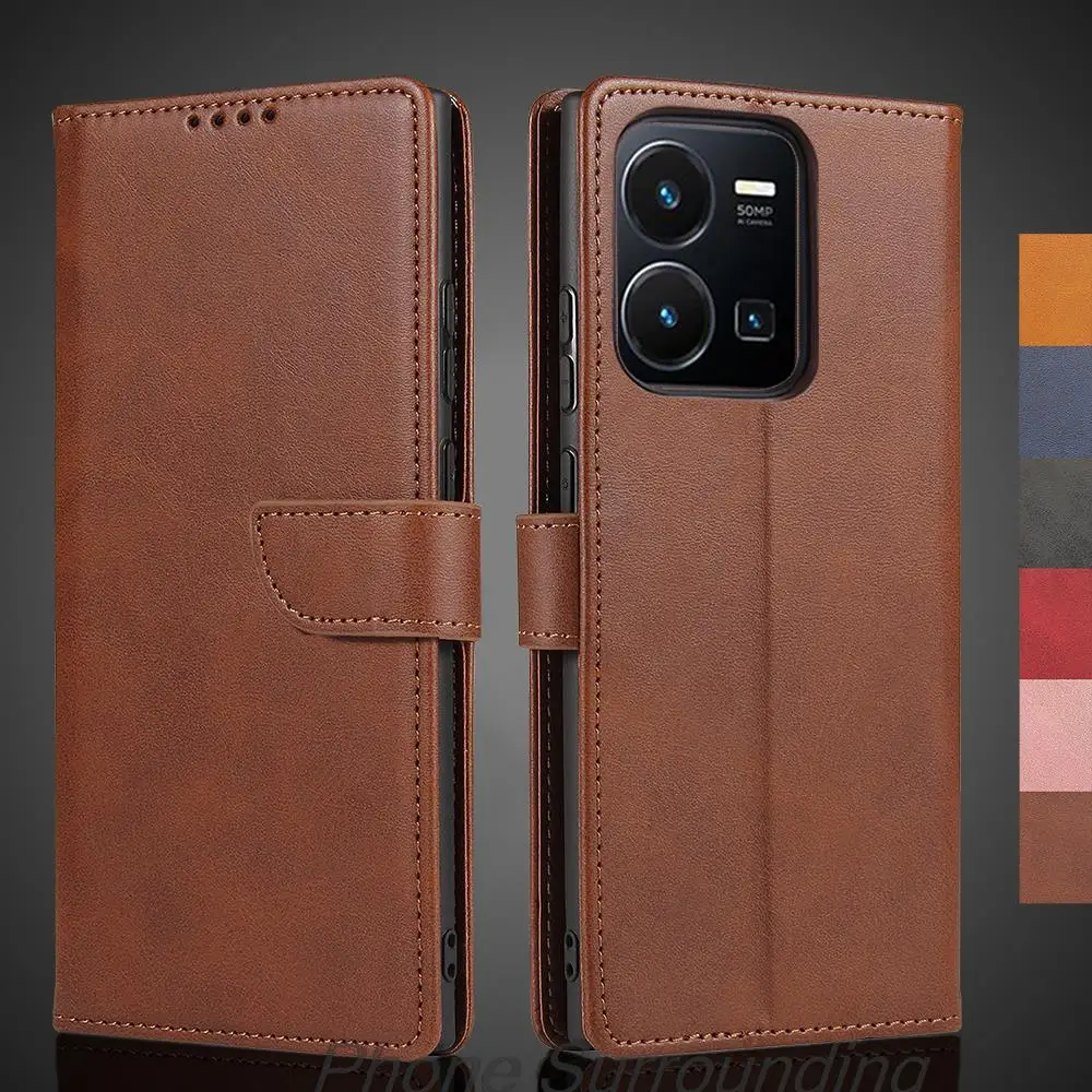 

Vivo Y35 Case Wallet Flip Cover Leather Case for Vivo Y35 Y 35 4G 5G Pu Leather Phone Bags Protective Holster Fundas Coque