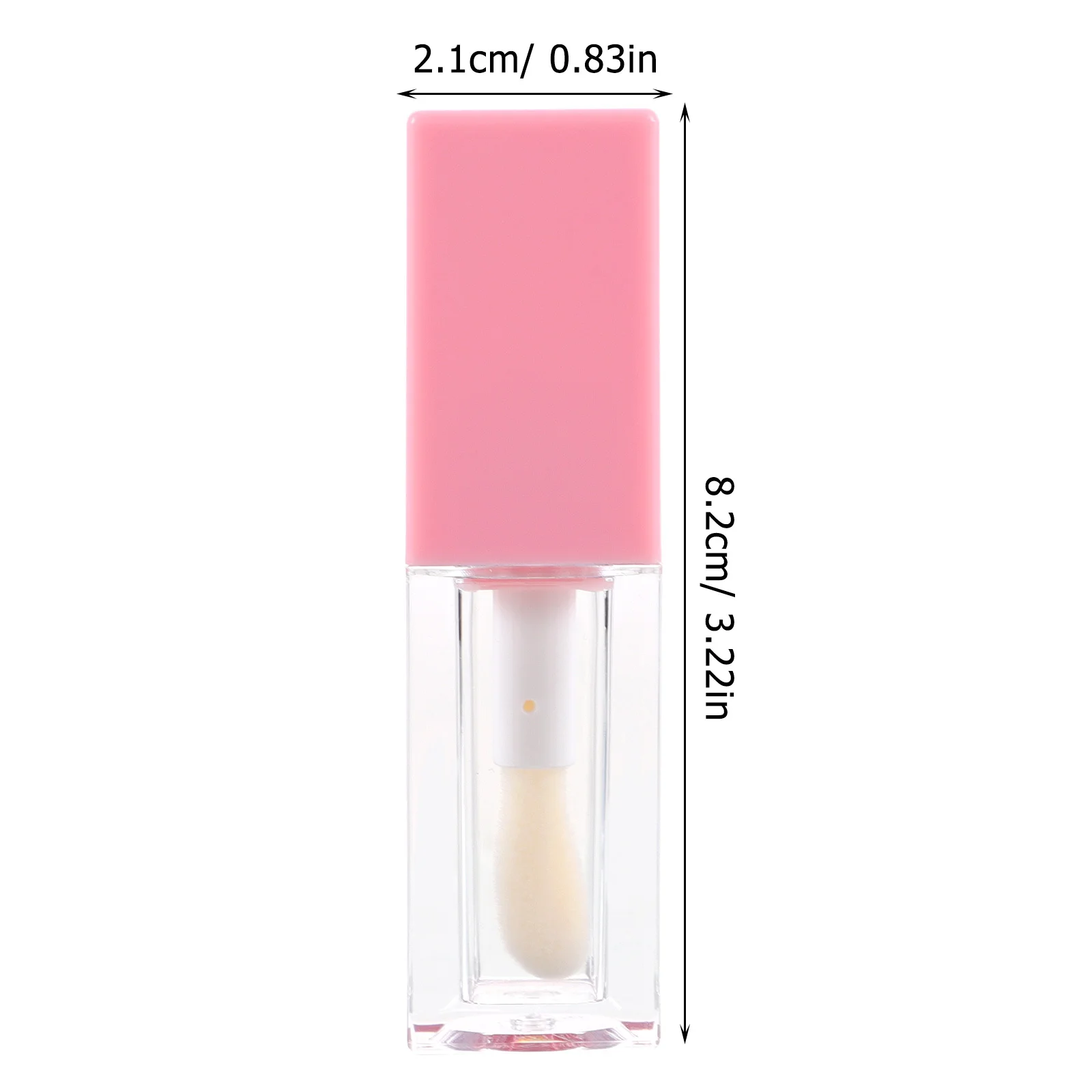 12 Uds. Tubos vacíos rellenables de brillo de labios de plástico 5ml Mini botellas portátiles de bálsamo labial para mujeres herramientas cosméticas