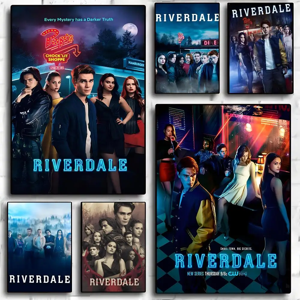 Teen Suspense TV R-Riverdale Painting Calligraphy Anti Wrinkle Canvas Poster Wall Art Home Decor for Living Room