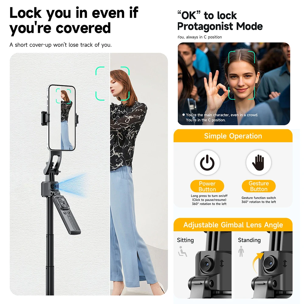 Новый TT07 AI отслеживание лиц – обзор и цена Auto Tracking Tripod