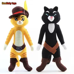 Boots Kitty Softpaws Puss Funny Cat Halloween Plush Toys Stuffed Cuddly Doll Gift 34-36 cm