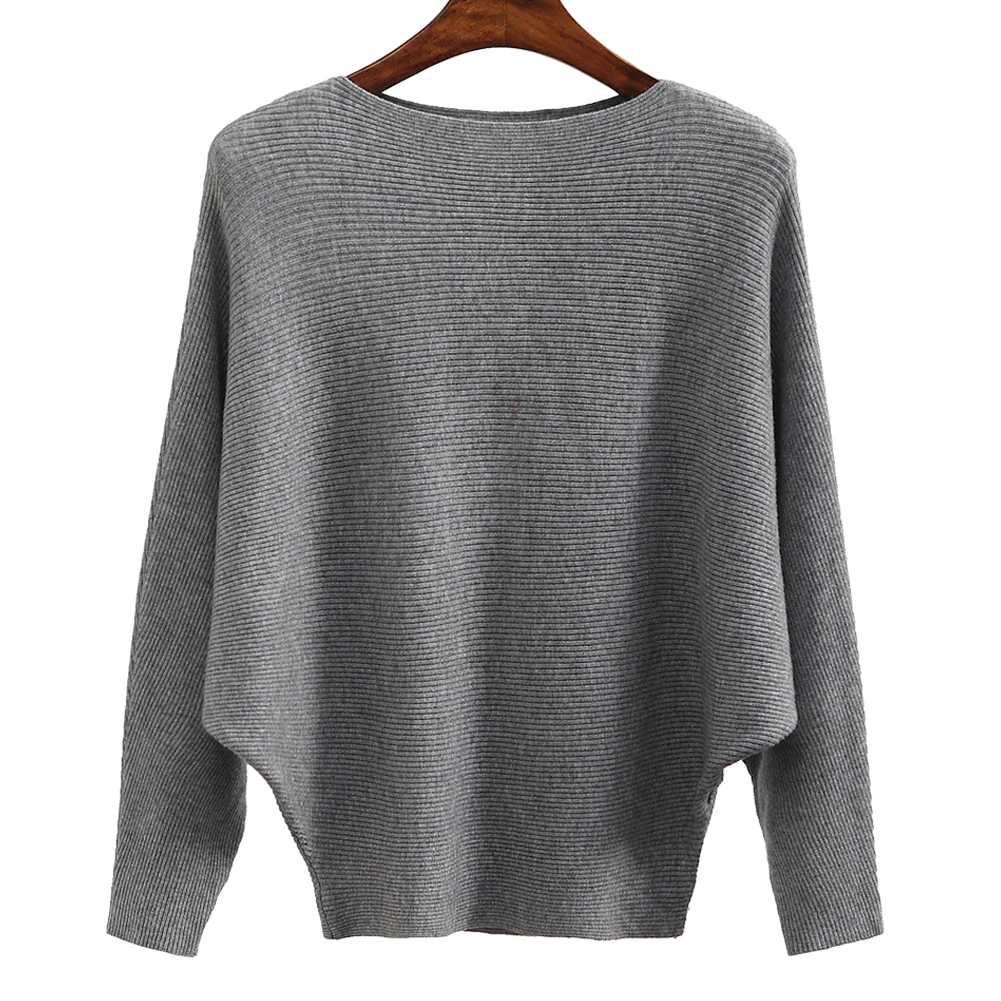 BHflutter Women Sweaters Pullovers Winter 2022 Casual Loose Batwing Cashmere Sweaters Tops Oversized Knitted Jumpers Pull Femme