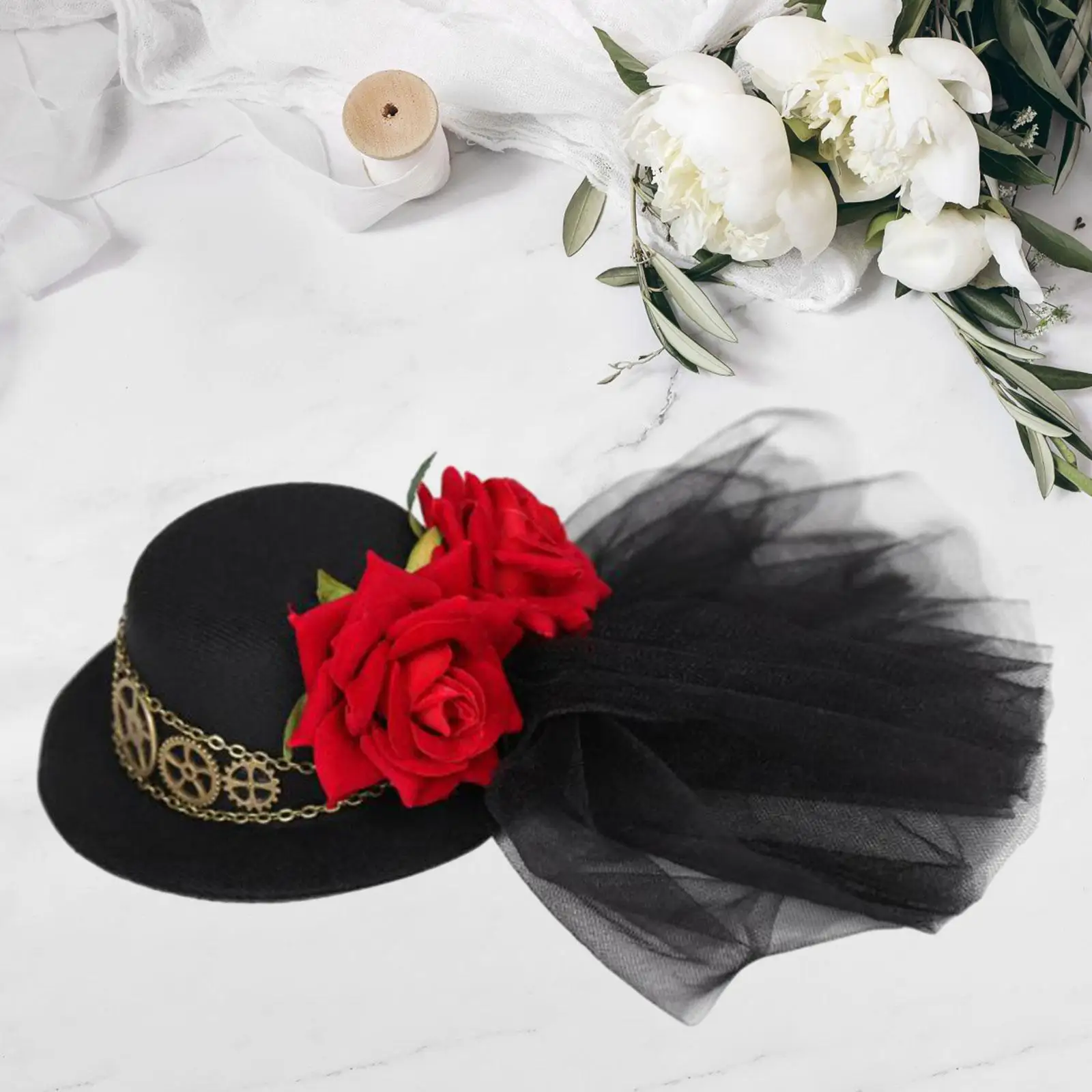 Mini chapeau haut de forme steampunk pour femmes, épingle à cheveux, pince à cheveux, équipement de sauna gothique, faveurs de fête, Halloween, masplay, accessoires pour cheveux