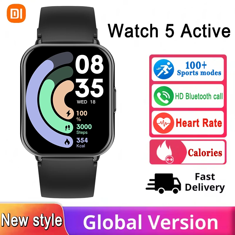 

Smart Watch 5 Active Global Version Men Women HD Display Heart Rate HD Bluetooth Call 100+ Sports Mode Waterproof Smart Watches