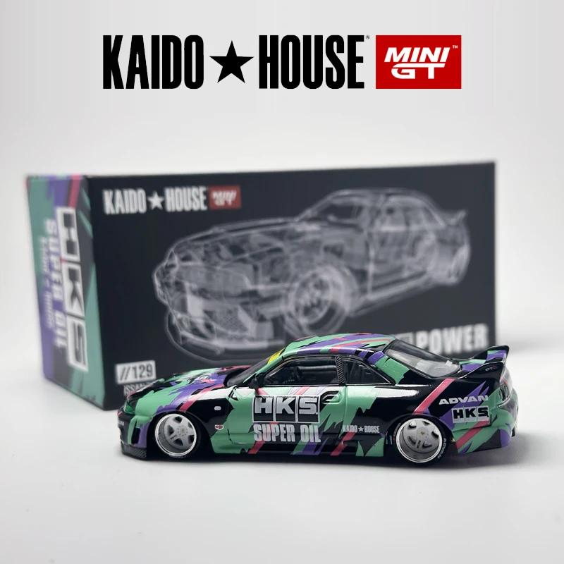 Kaido House Skyline GTR R33 HKS V1 KHMG alloy car model 129 Chase