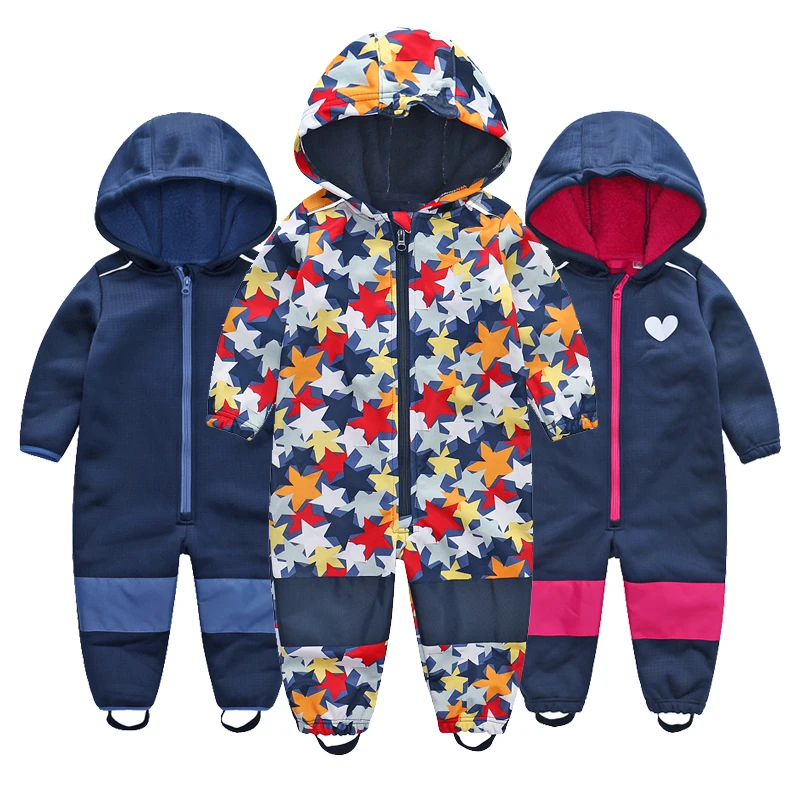 Kinder-Skianzüge, Softshell-Kinderoveralls, Jungen- und Mädchenoveralls, warm, wasserdicht, winddicht, dünner Abschnitt