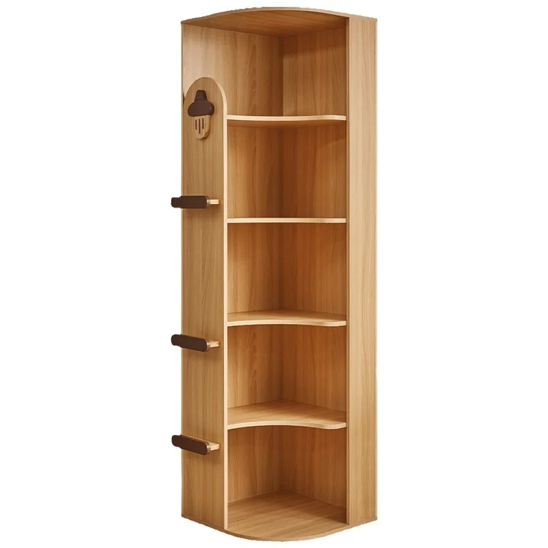 رف كتب من الأرض إلى السقف لغرفة المعيشة، وخزانة منزلية، وخزانة عرض لخزانة الكتب الزاوية