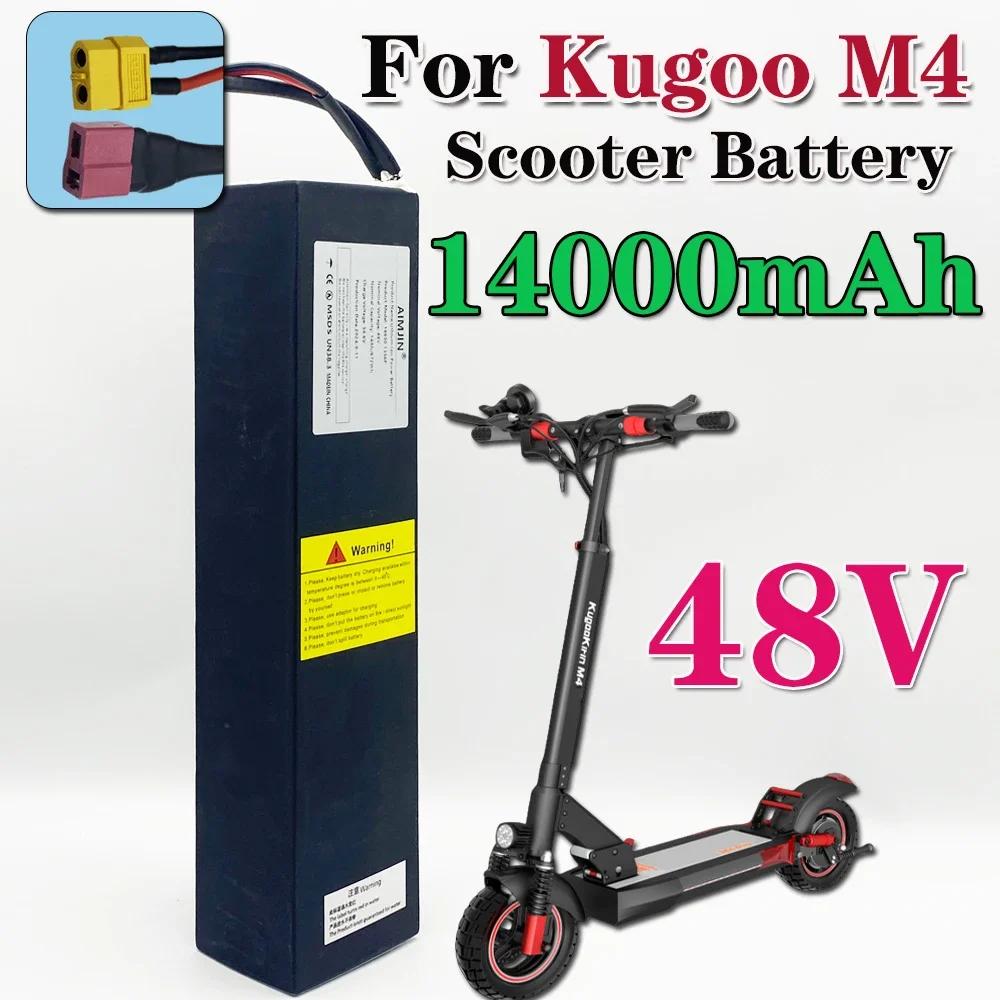 

18650 Lithium Battery 13S4P Original 48V 14000mAh for Kugoo M4/M4 Pro+Kirin Electric Scooter Powerful Motor