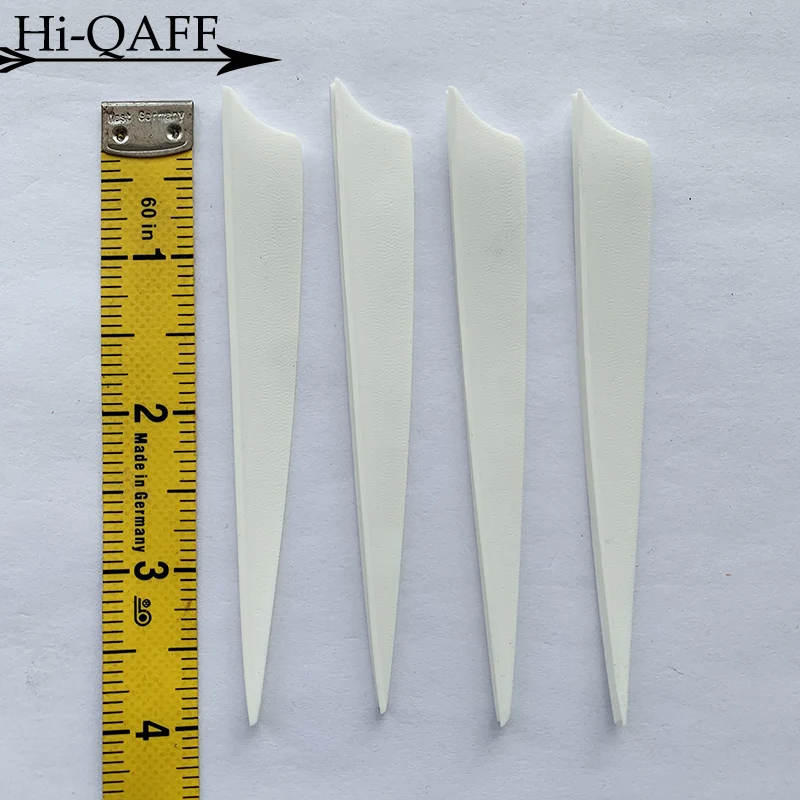 50ชิ้น/ล็อต4นิ้วยิงธนู DIY Fletching Arrow Vanes TPU Feather การล่าสัตว์ Arrow อุปกรณ์เสริม Shield ตัดรูปร่าง