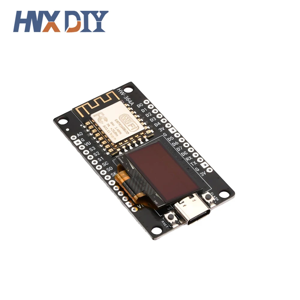 1-10PCS NodeMCU ESP8266 V3 Development Board with 0.96 Inch OLED Display CH340 ESP-12F WiFi Module TYPE-C For Arduino/Micropytho