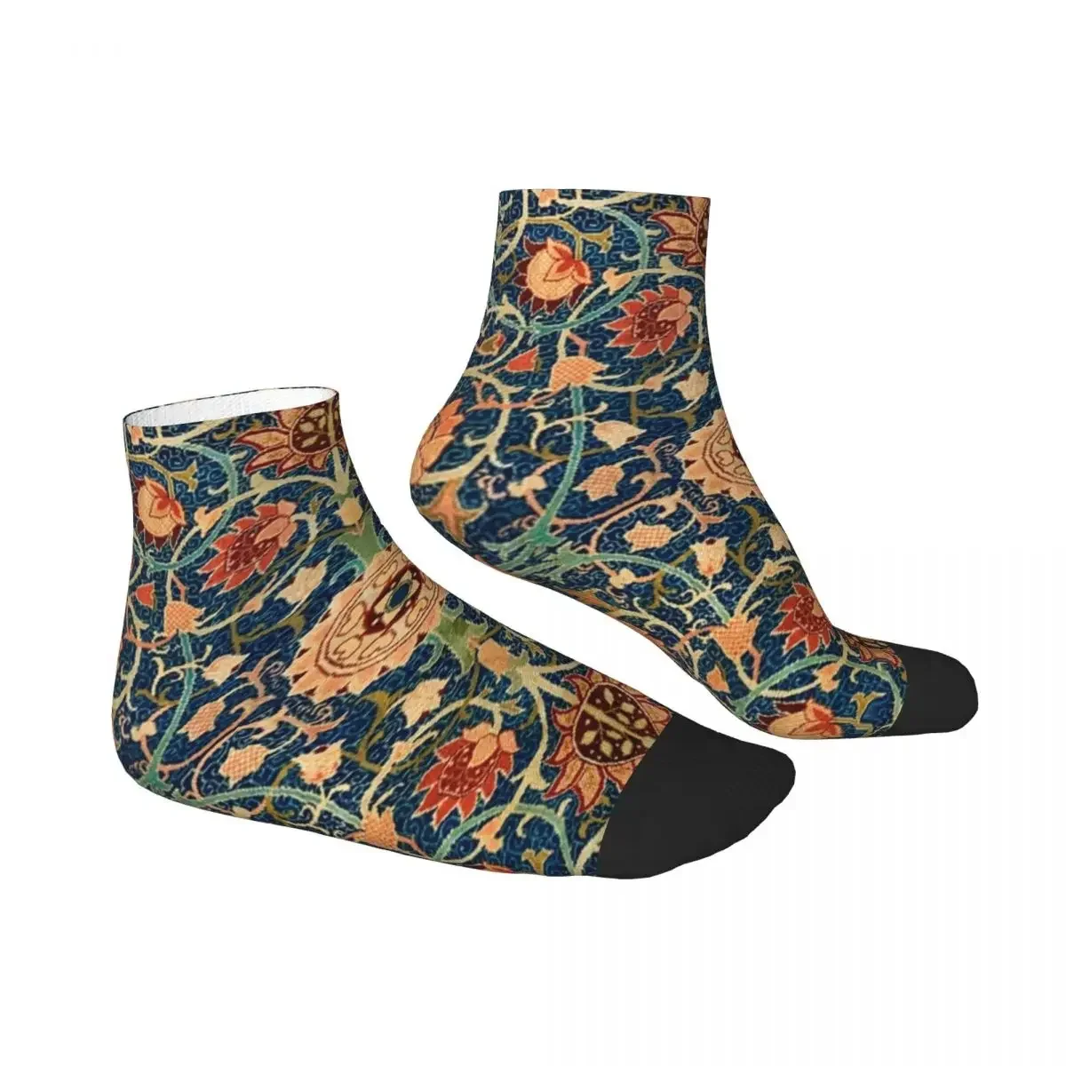 William Morris Flower Pattern Socks Harajuku High Quality Stockings All Season Socks Accessories for Unisex Gifts