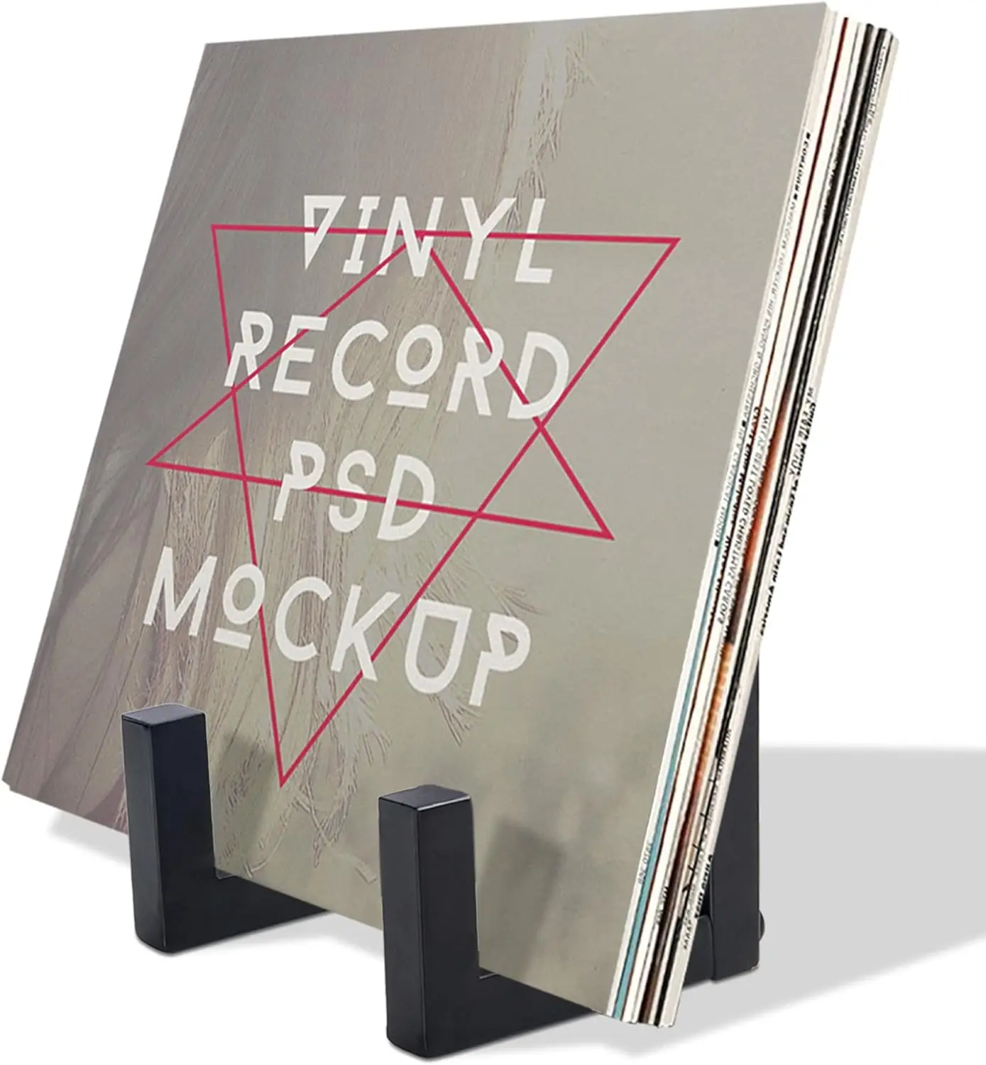 

Metal Vinyl Record Storage Holder, Black LP Album Rack, Easy Assembly