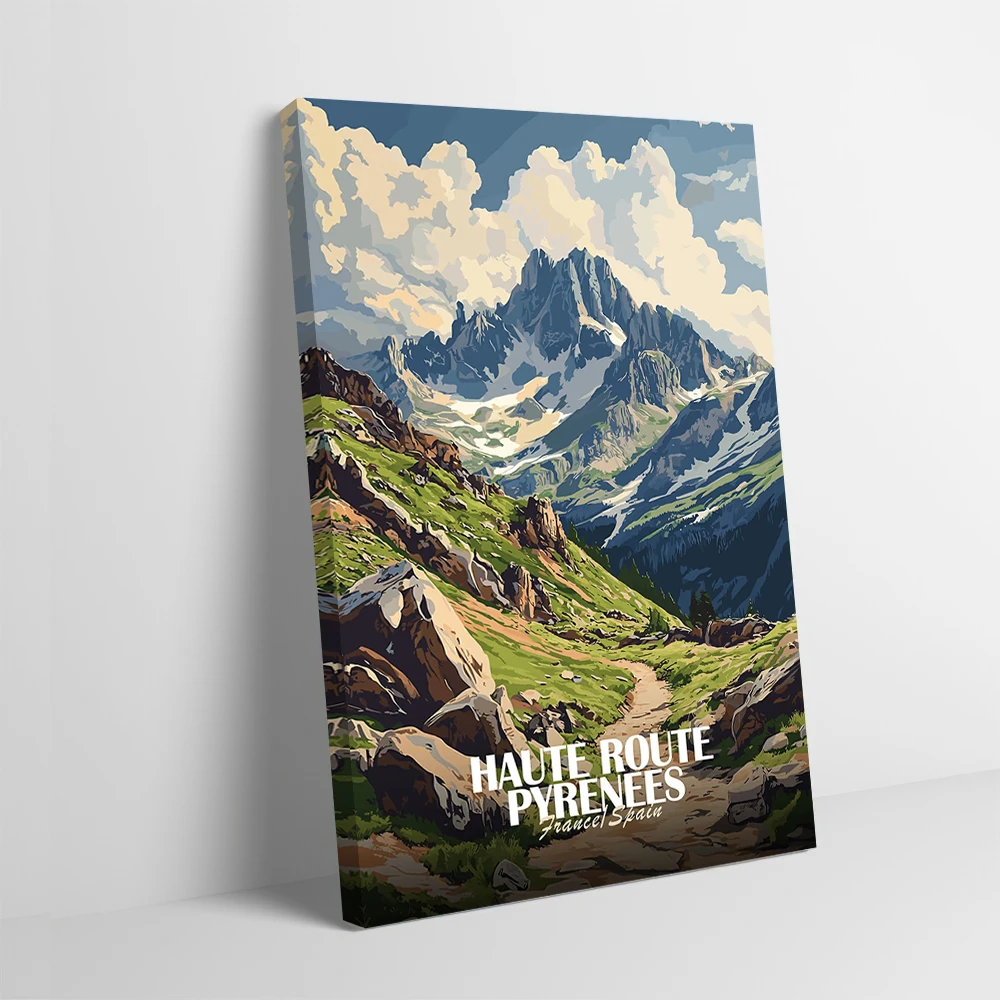 Póster de arte de paisaje de alta ruta, pintura en lienzo impresa personalizable, arte de pared, regalo para decoración del hogar, imágenes de lujo