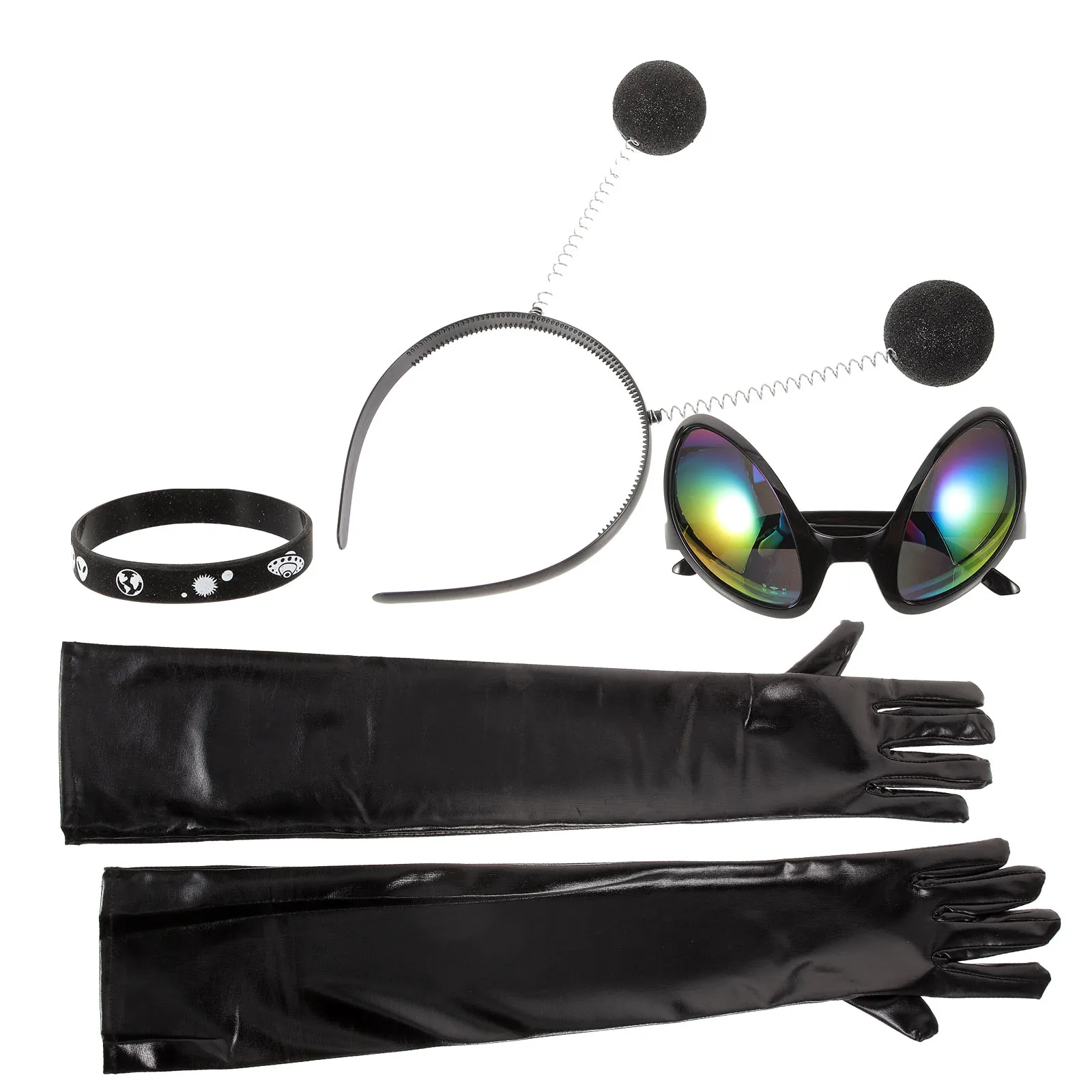 

Party Costume Alien Headband Sunglasses Fabric Lightweight Unisex Design Decorative Props for Adults Travel Photography